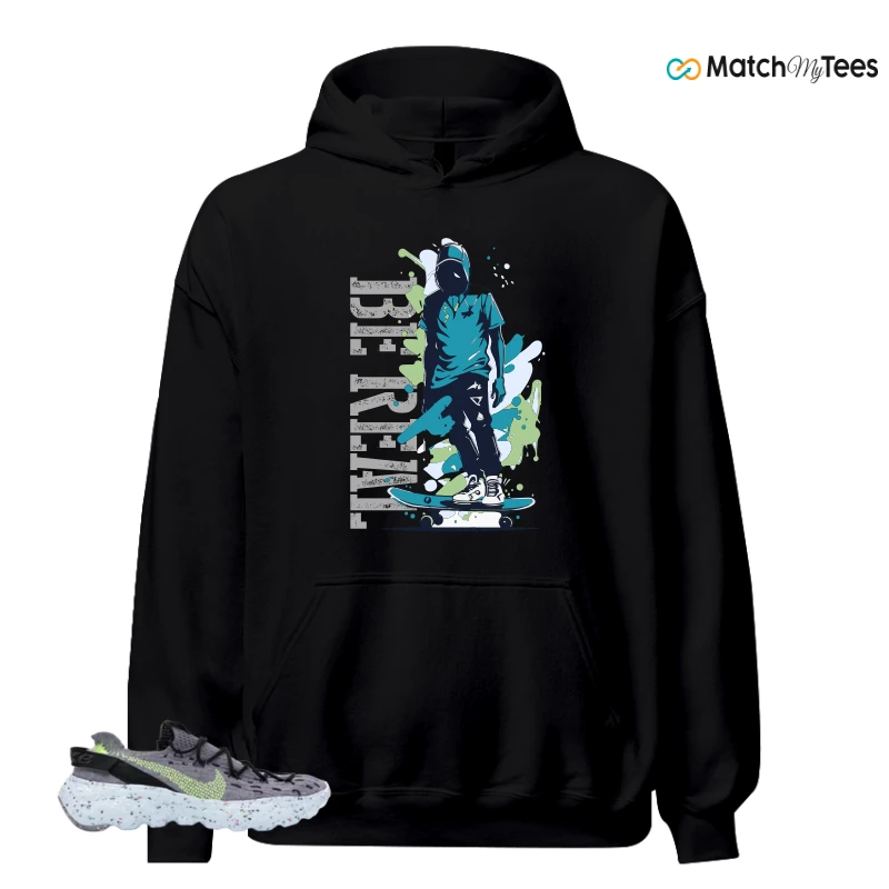 NIKE SPACE HIPPIE 04 GREY VOLT (WOMEN'S) SNEAKER Matching Tees hoodie