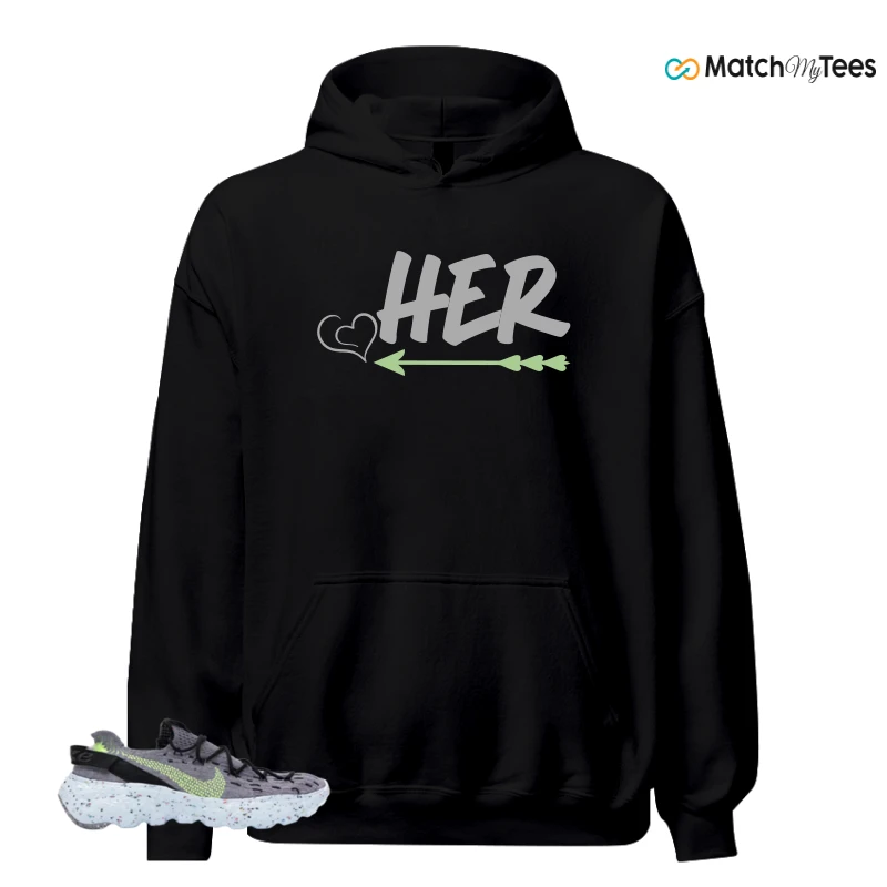 NIKE SPACE HIPPIE 04 GREY VOLT (WOMEN'S) SNEAKER Matching Tees hoodie