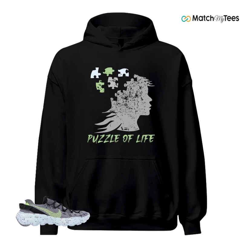 NIKE SPACE HIPPIE 04 GREY VOLT (WOMEN'S) SNEAKER Matching Tees hoodie