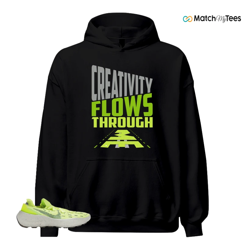 NIKE SPACE HIPPIE 04 LIGHT LEMMON TWIST SNEAKER Matching Tees hoodie