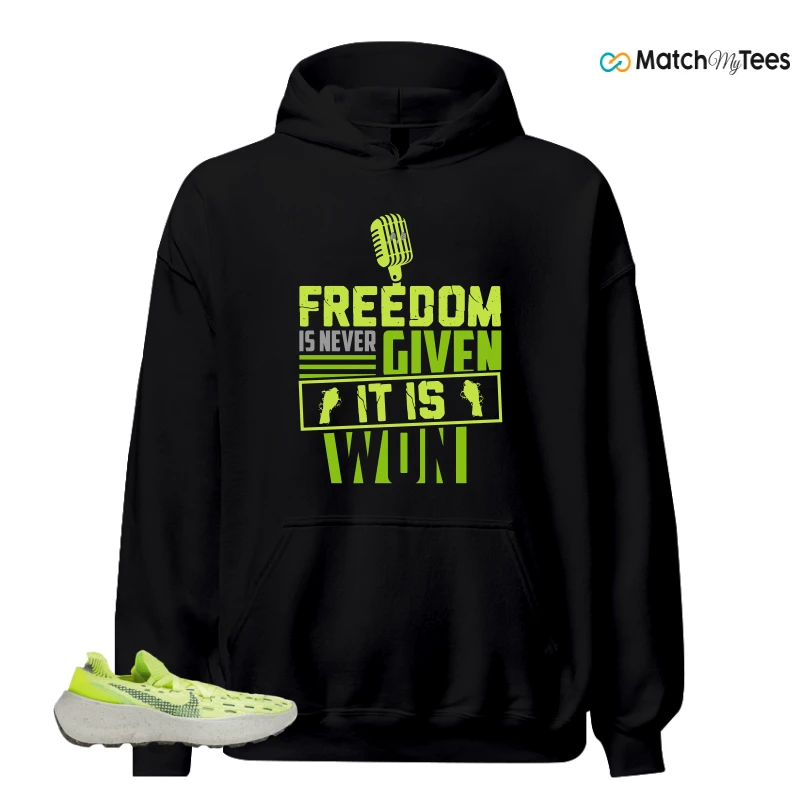 NIKE SPACE HIPPIE 04 LIGHT LEMMON TWIST SNEAKER Matching Tees hoodie