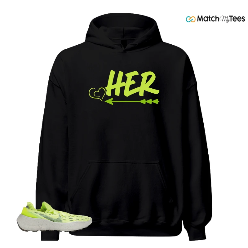 NIKE SPACE HIPPIE 04 LIGHT LEMMON TWIST SNEAKER Matching Tees hoodie