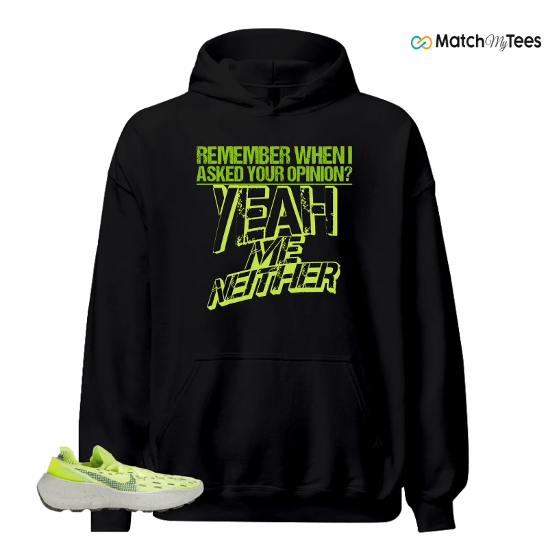 NIKE SPACE HIPPIE 04 LIGHT LEMMON TWIST SNEAKER Matching Tees hoodie