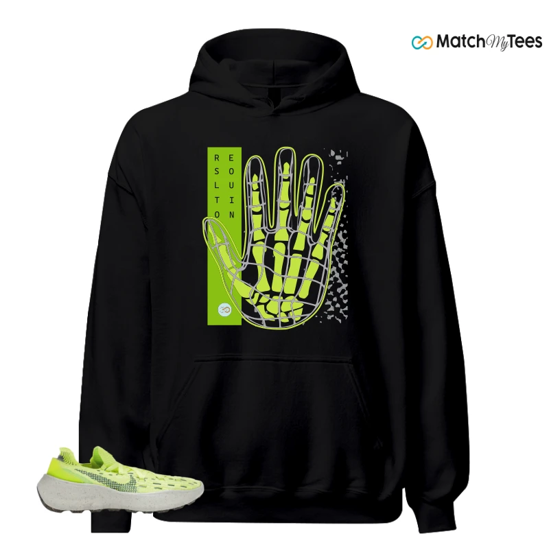 NIKE SPACE HIPPIE 04 LIGHT LEMMON TWIST SNEAKER Matching Tees hoodie