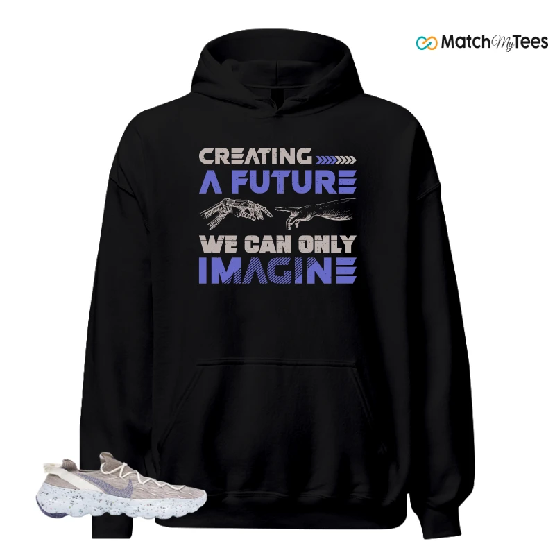 NIKE SPACE HIPPIE 04 SAIL ASTRONOMY BLUE SNEAKER Matching Tees hoodie