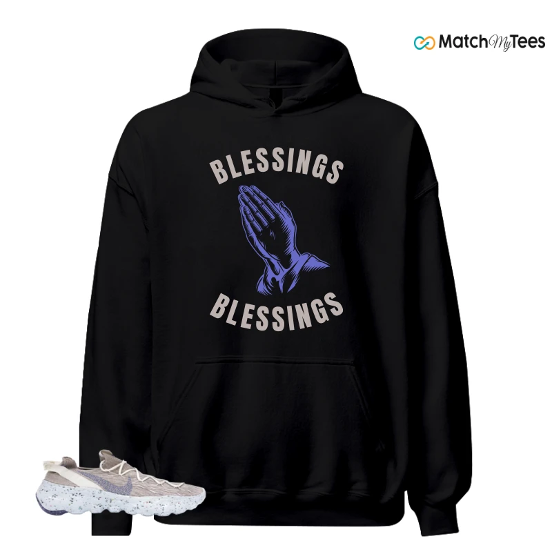 NIKE SPACE HIPPIE 04 SAIL ASTRONOMY BLUE SNEAKER Matching Tees hoodie