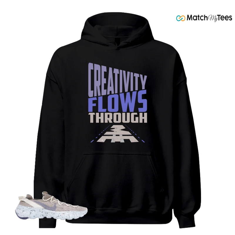 NIKE SPACE HIPPIE 04 SAIL ASTRONOMY BLUE SNEAKER Matching Tees hoodie