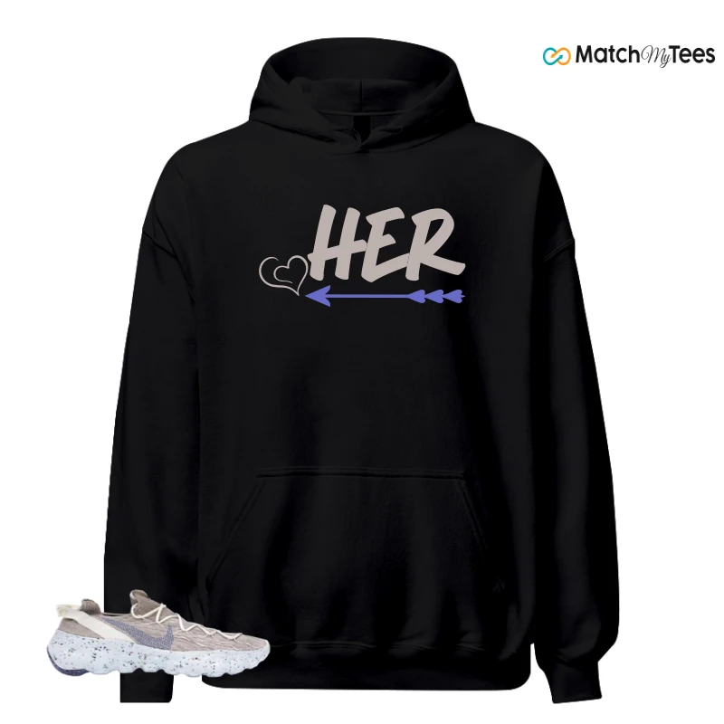 NIKE SPACE HIPPIE 04 SAIL ASTRONOMY BLUE SNEAKER Matching Tees hoodie