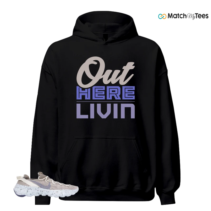 NIKE SPACE HIPPIE 04 SAIL ASTRONOMY BLUE SNEAKER Matching Tees hoodie
