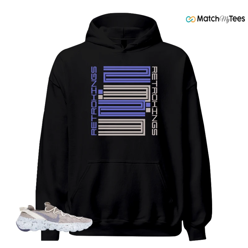 NIKE SPACE HIPPIE 04 SAIL ASTRONOMY BLUE SNEAKER Matching Tees hoodie