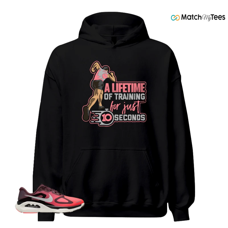 NIKE STRUCTURE PLUS TATTOO HOT LAVA BLACK SILVER SNEAKER Matching Tees hoodie