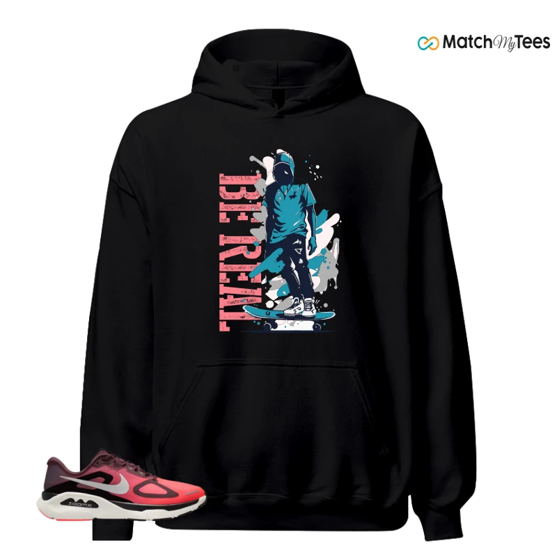 NIKE STRUCTURE PLUS TATTOO HOT LAVA BLACK SILVER SNEAKER Matching Tees hoodie
