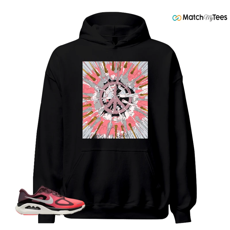 NIKE STRUCTURE PLUS TATTOO HOT LAVA BLACK SILVER SNEAKER Matching Tees hoodie
