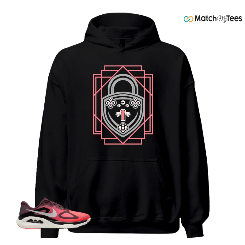 NIKE STRUCTURE PLUS TATTOO HOT LAVA BLACK SILVER SNEAKER Matching Tees hoodie