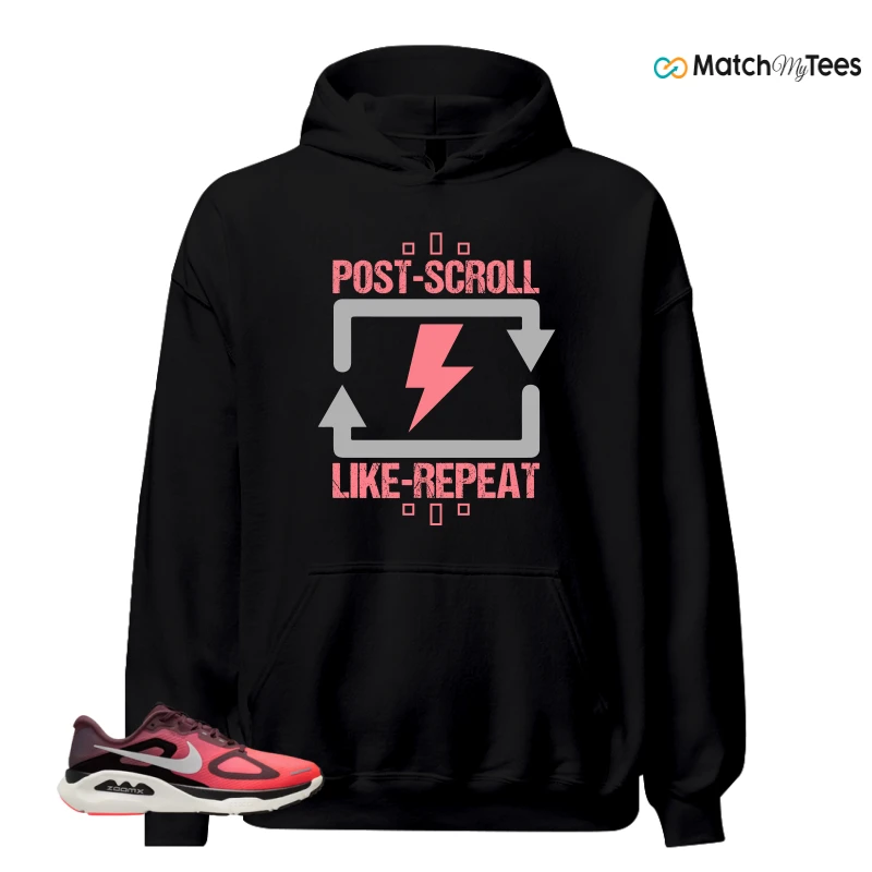 NIKE STRUCTURE PLUS TATTOO HOT LAVA BLACK SILVER SNEAKER Matching Tees hoodie