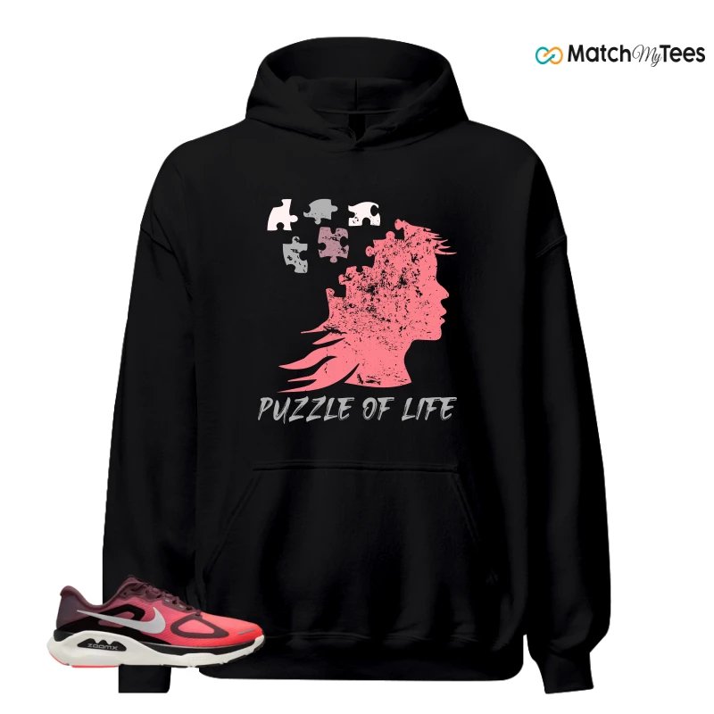 NIKE STRUCTURE PLUS TATTOO HOT LAVA BLACK SILVER SNEAKER Matching Tees hoodie