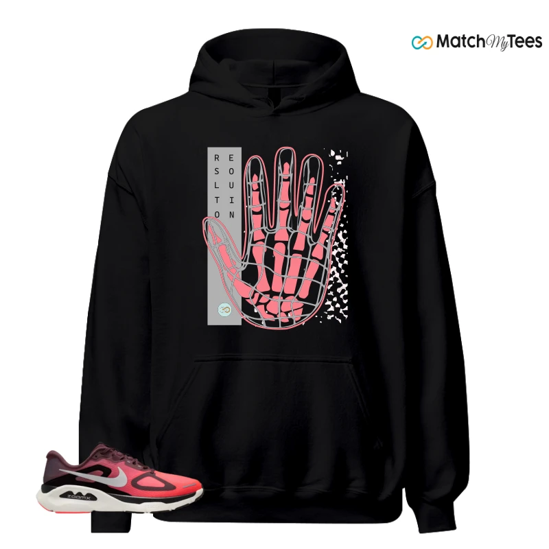 NIKE STRUCTURE PLUS TATTOO HOT LAVA BLACK SILVER SNEAKER Matching Tees hoodie