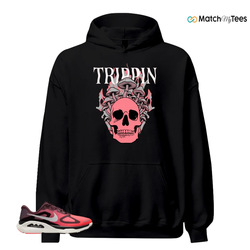 NIKE STRUCTURE PLUS TATTOO HOT LAVA BLACK SILVER SNEAKER Matching Tees hoodie