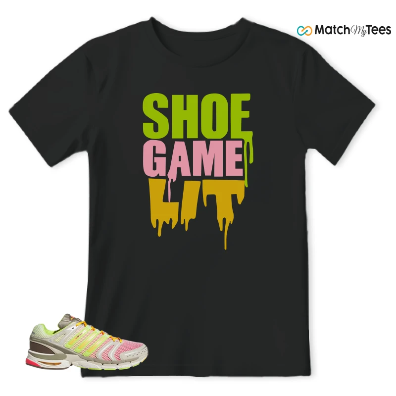 ADIDAS ADISTAR CONTROL 5 LARRY JUNE SNEAKER/SEMI LUCID RED/SEMI SOLAR SLIME/CLAY matching T-shirt