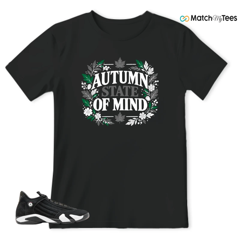 Autum State Of Mind 2 Black matching T-shirt T-shirt