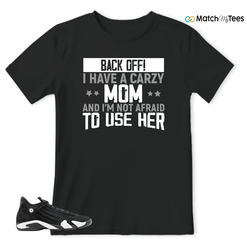 NIKE JORDAN 14 RETRO BLACK WHITE SNEAKER Matching Tees t-shirt
