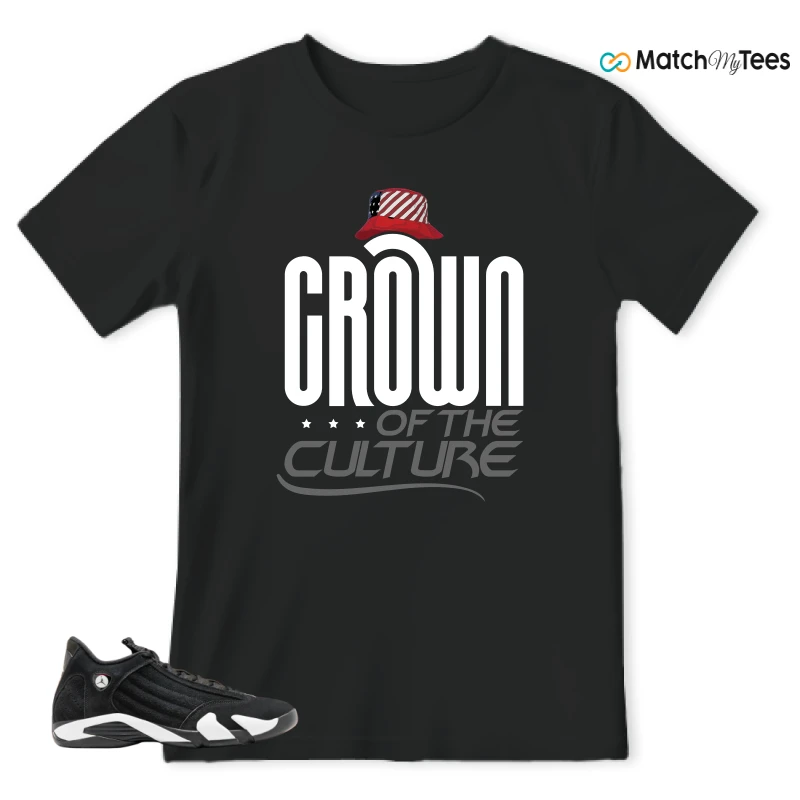 NIKE JORDAN 14 RETRO BLACK WHITE SNEAKER Matching Tees t-shirt