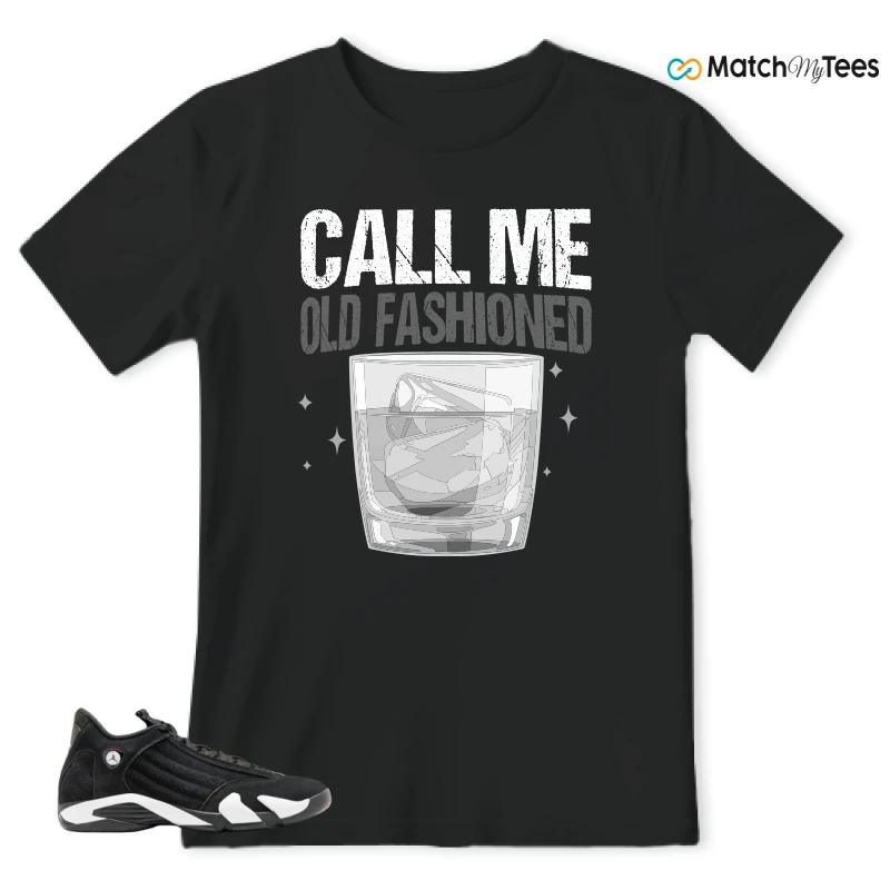NIKE JORDAN 14 RETRO BLACK WHITE SNEAKER Matching Tees t-shirt