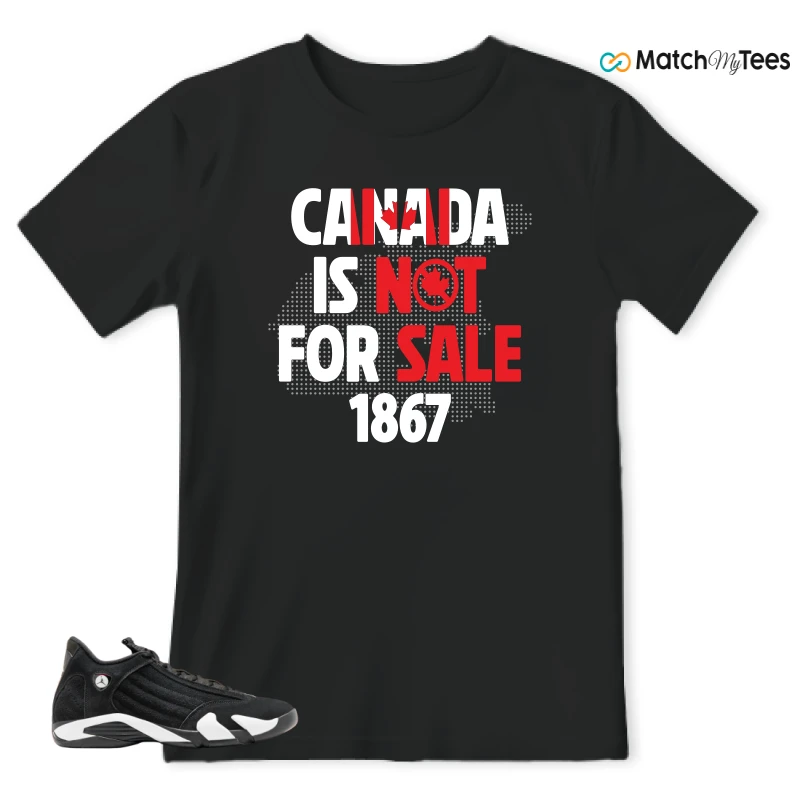 NIKE JORDAN 14 RETRO BLACK WHITE SNEAKER Matching Tees t-shirt