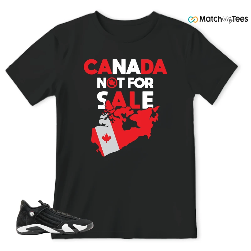 NIKE JORDAN 14 RETRO BLACK WHITE SNEAKER Matching Tees t-shirt