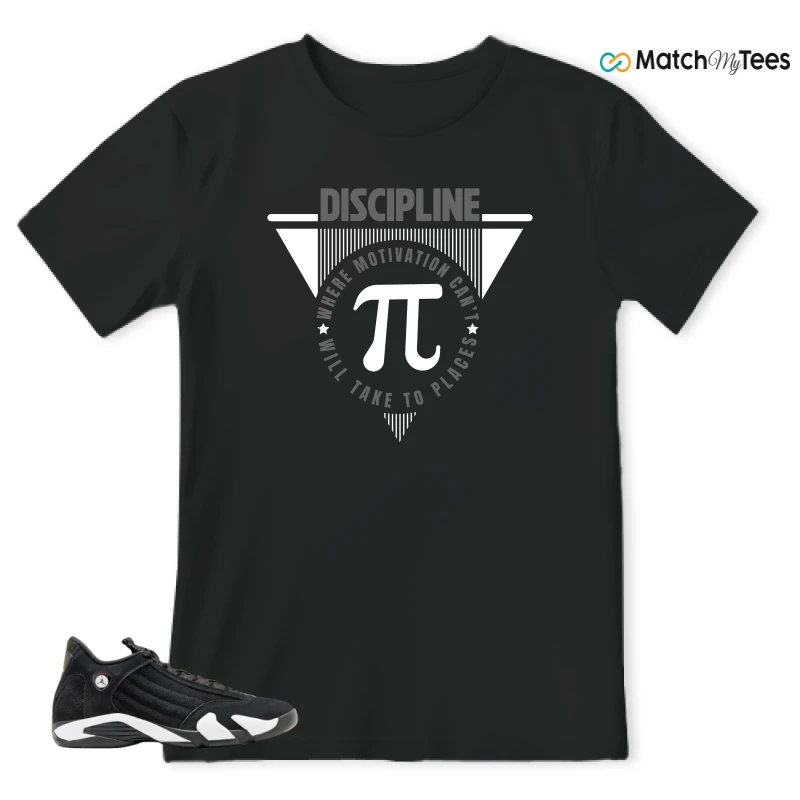 NIKE JORDAN 14 RETRO BLACK WHITE SNEAKER Matching Tees t-shirt