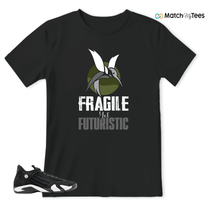 NIKE JORDAN 14 RETRO BLACK WHITE SNEAKER Matching Tees t-shirt