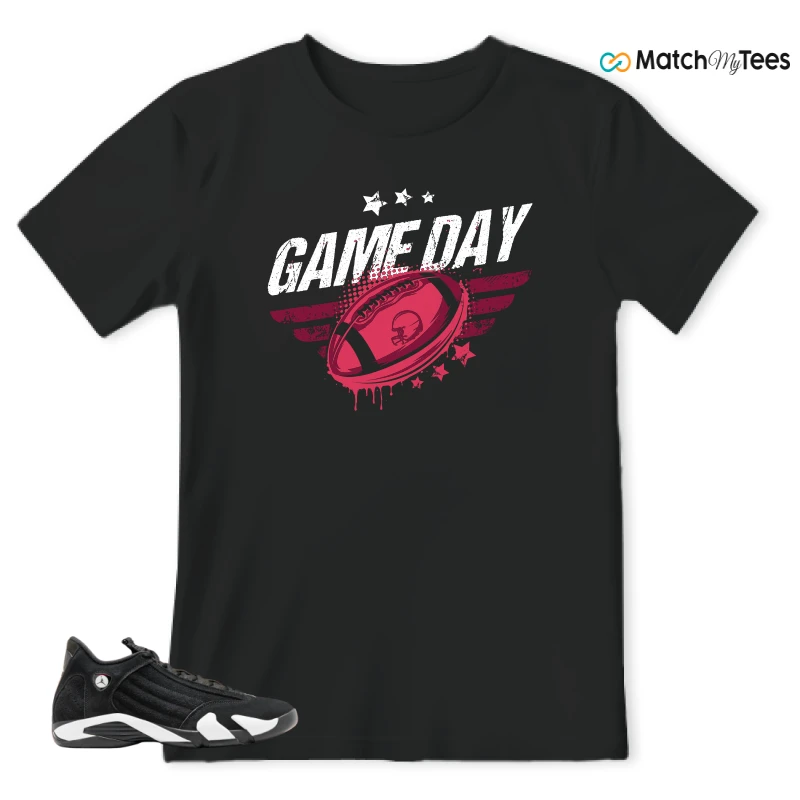 NIKE JORDAN 14 RETRO BLACK WHITE SNEAKER Matching Tees t-shirt