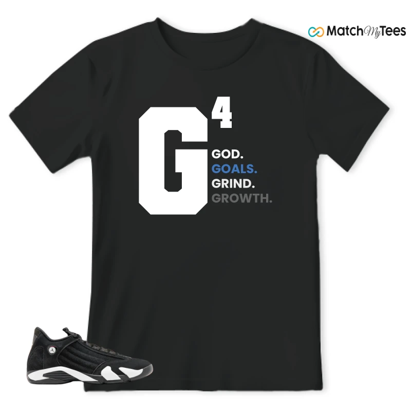 NIKE JORDAN 14 RETRO BLACK WHITE SNEAKER Matching Tees t-shirt