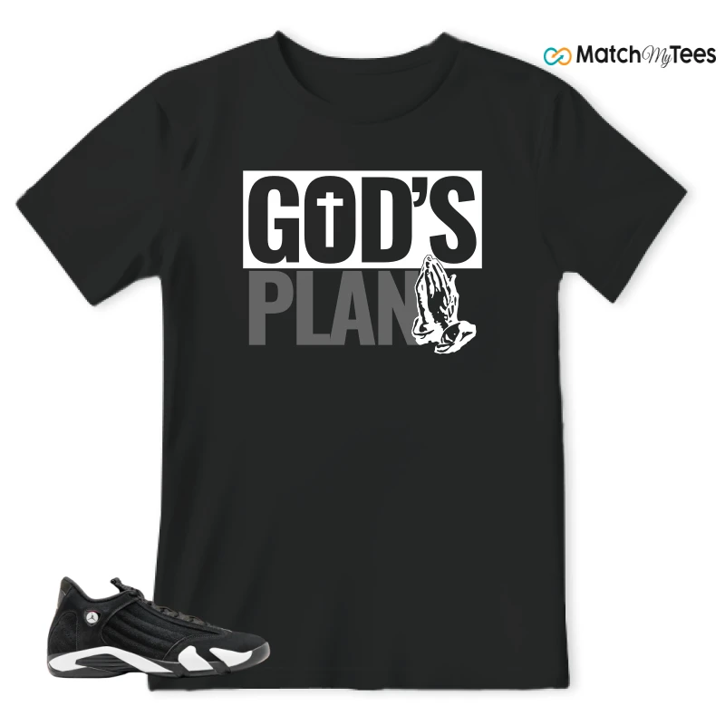 God's Plan Black matching T-shirt T-shirt