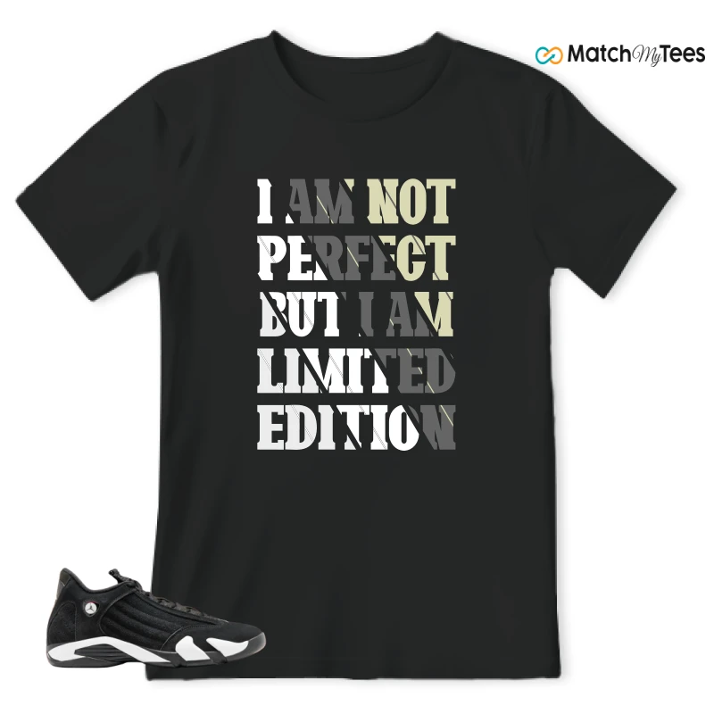 I Am Not Perfect Black matching T-shirt T-shirt