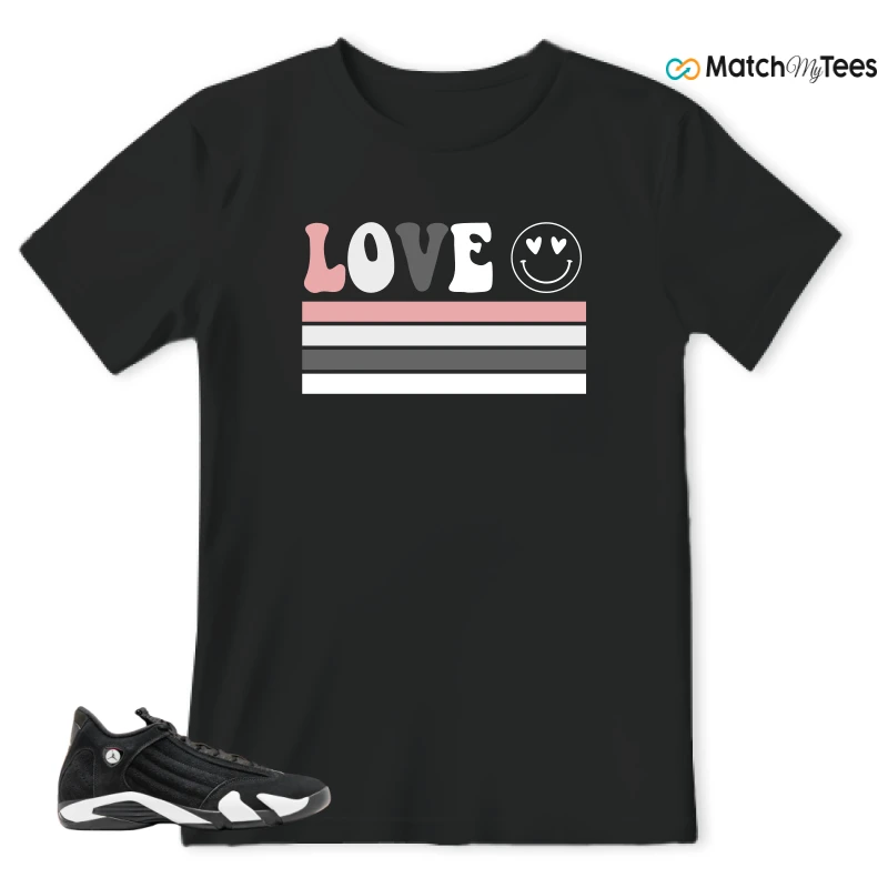 L O V E Black matching T-shirt T-shirt