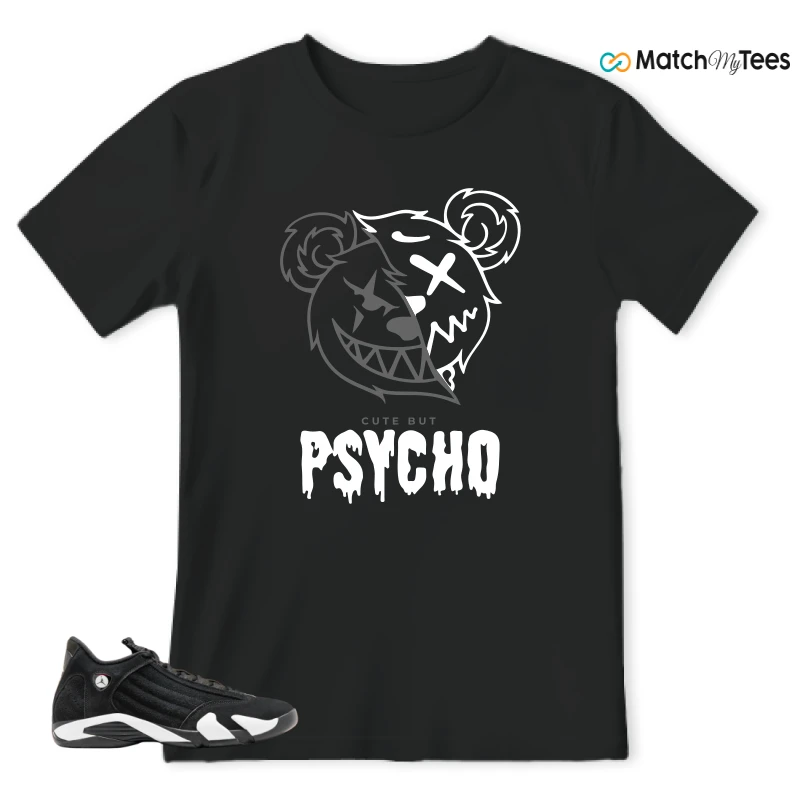 Psycho Teddy Black matching T-shirt T-shirt