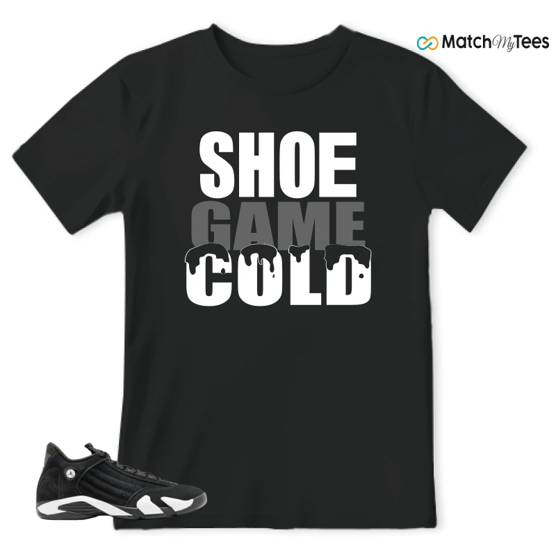 Shoe Game Cold Black matching T-shirt T-shirt