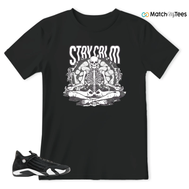 Stay Calm2 Black matching T-shirt T-shirt