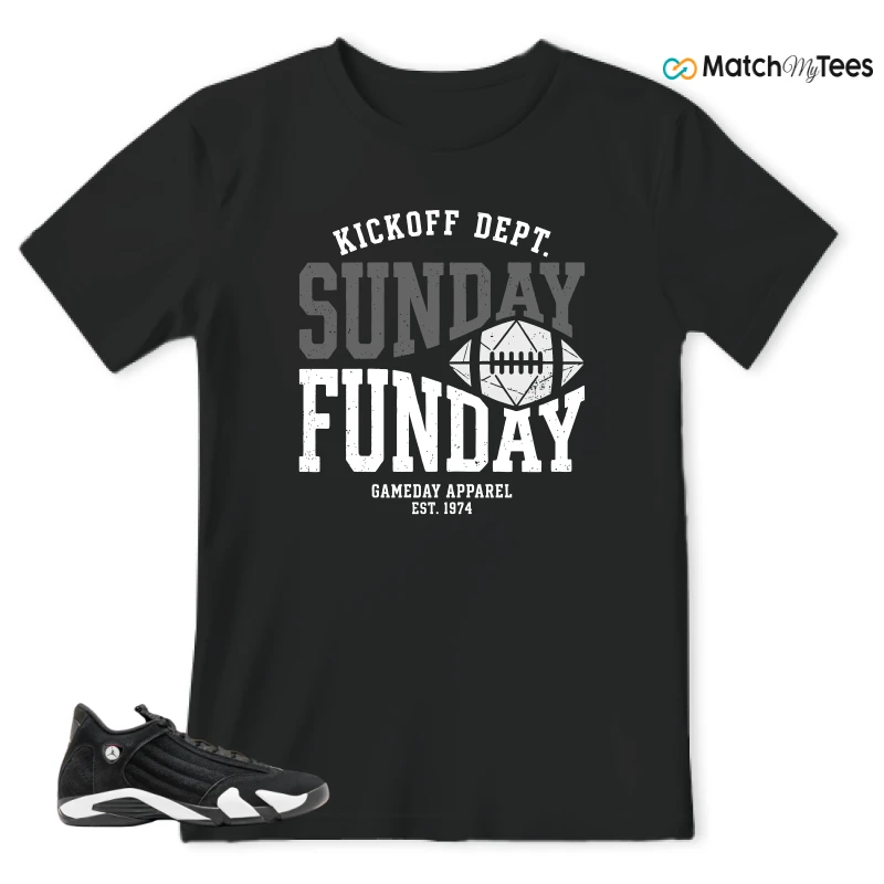 Sunday Black matching T-shirt T-shirt