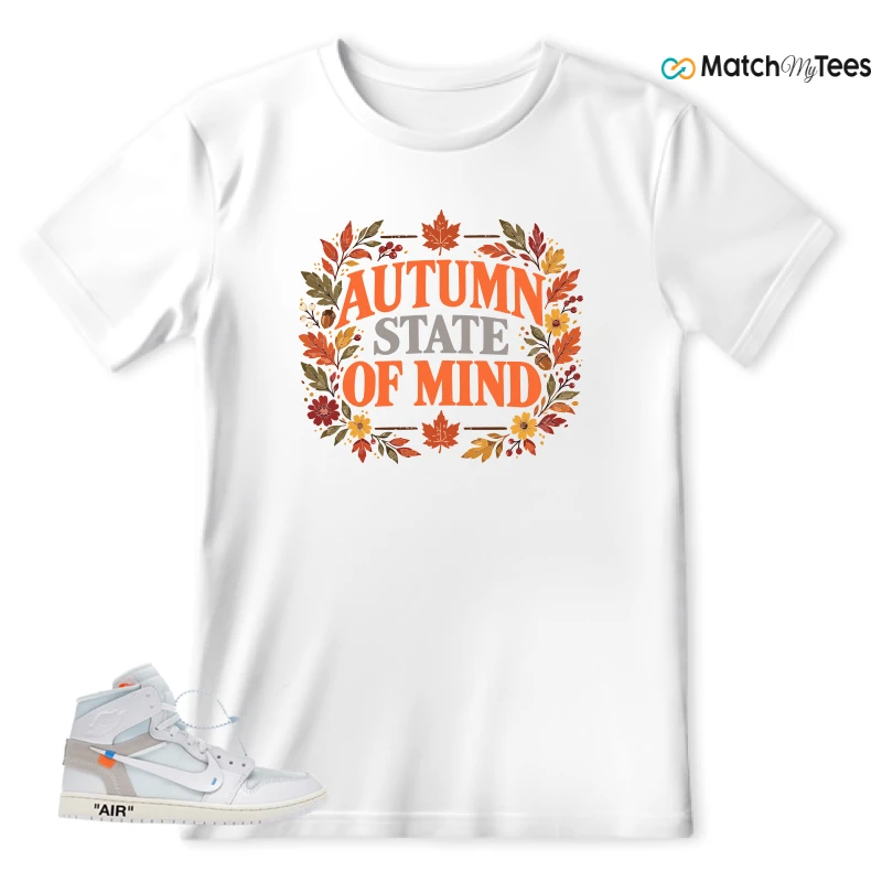 NEKE AIR JORDAN 1 RETRO HIGH OG VIRGIL ABLOH ARCHIVE ALASKA SNEAKER Matching Tees t-shirt