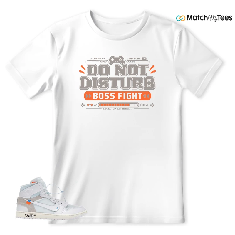 NEKE AIR JORDAN 1 RETRO HIGH OG VIRGIL ABLOH ARCHIVE ALASKA SNEAKER Matching Tees t-shirt