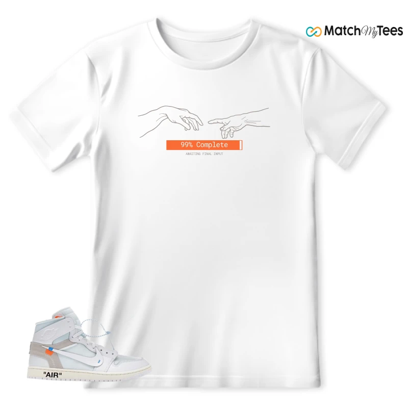 NEKE AIR JORDAN 1 RETRO HIGH OG VIRGIL ABLOH ARCHIVE ALASKA SNEAKER Matching Tees t-shirt