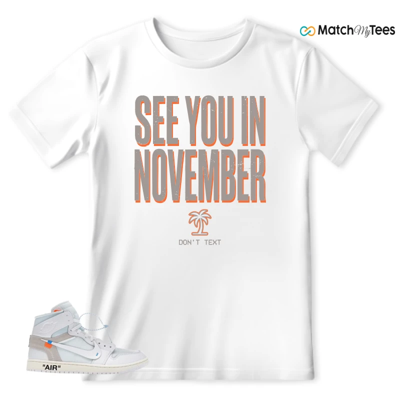NEKE AIR JORDAN 1 RETRO HIGH OG VIRGIL ABLOH ARCHIVE ALASKA SNEAKER Matching Tees t-shirt