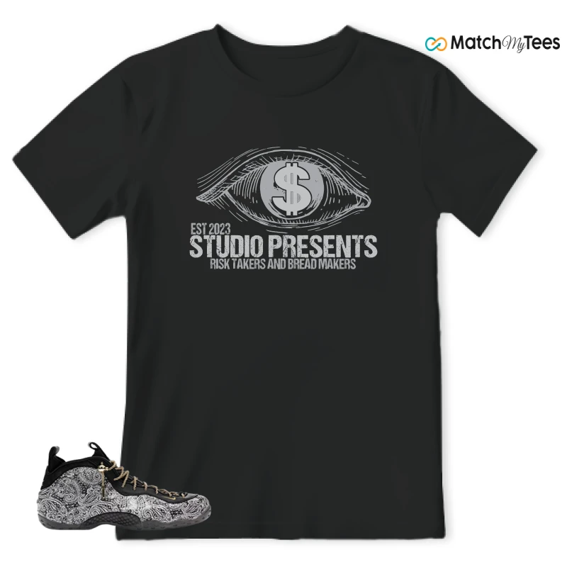 NIKE AIR FOAMPOSITE ONE VICTOR SOLOMON ASW BLACK SNEAKER Matching Tees t-shirt