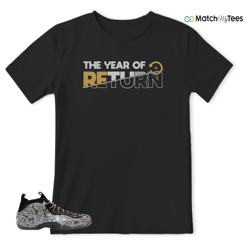 NIKE AIR FOAMPOSITE ONE VICTOR SOLOMON ASW BLACK SNEAKER Matching Tees t-shirt