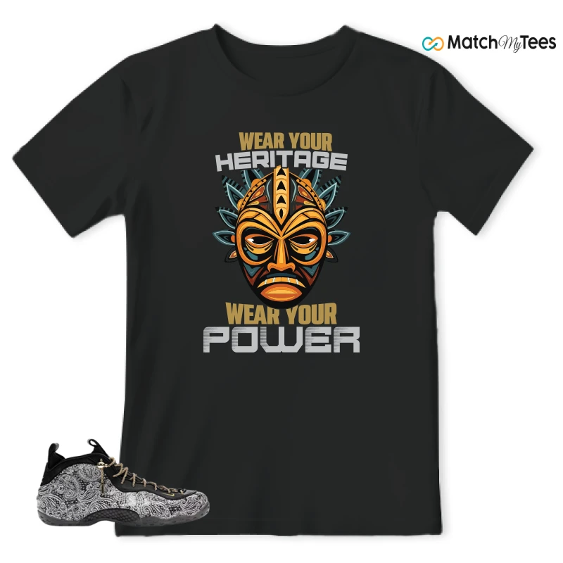NIKE AIR FOAMPOSITE ONE VICTOR SOLOMON ASW BLACK SNEAKER Matching Tees t-shirt