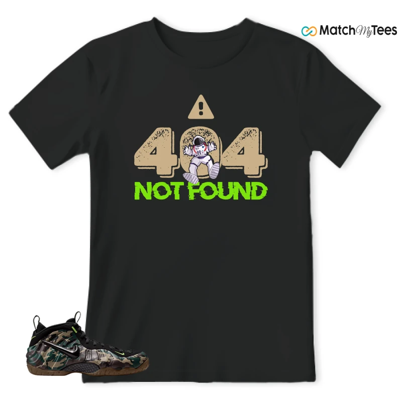 NIKE AIR FOAMPOSITE PRO GREEN CAMO SNEAKER Matching Tees t-shirt