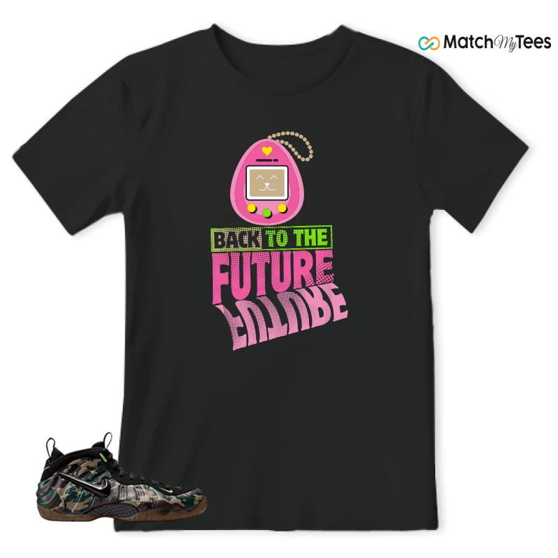 NIKE AIR FOAMPOSITE PRO GREEN CAMO SNEAKER Matching Tees t-shirt