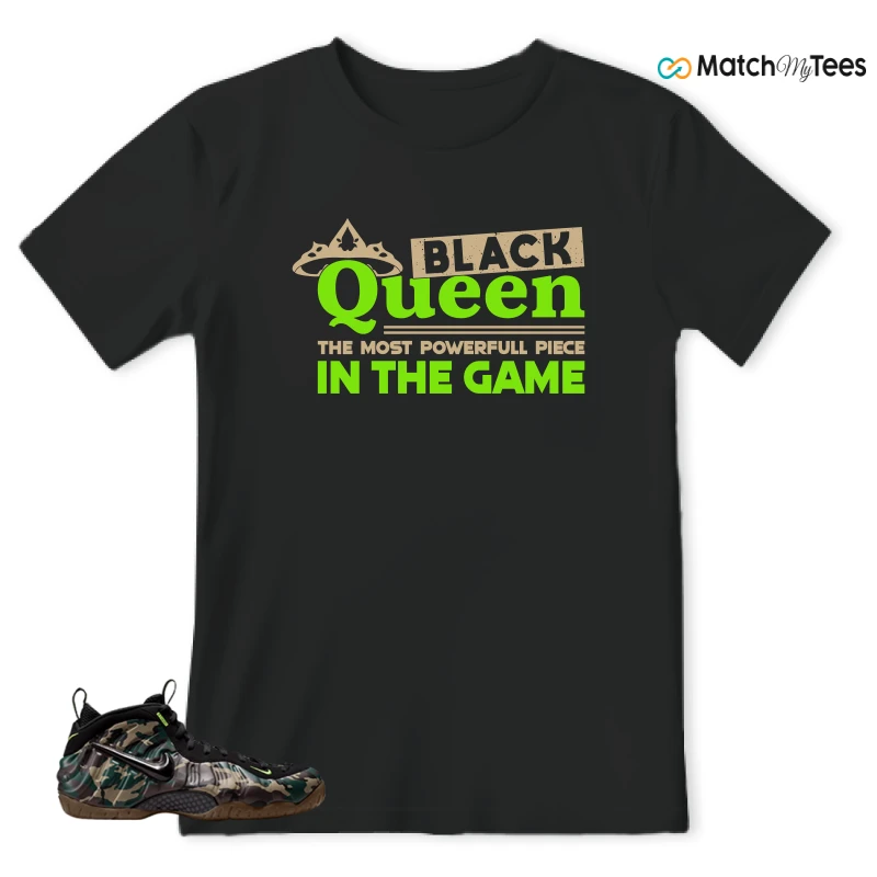 NIKE AIR FOAMPOSITE PRO GREEN CAMO SNEAKER Matching Tees t-shirt